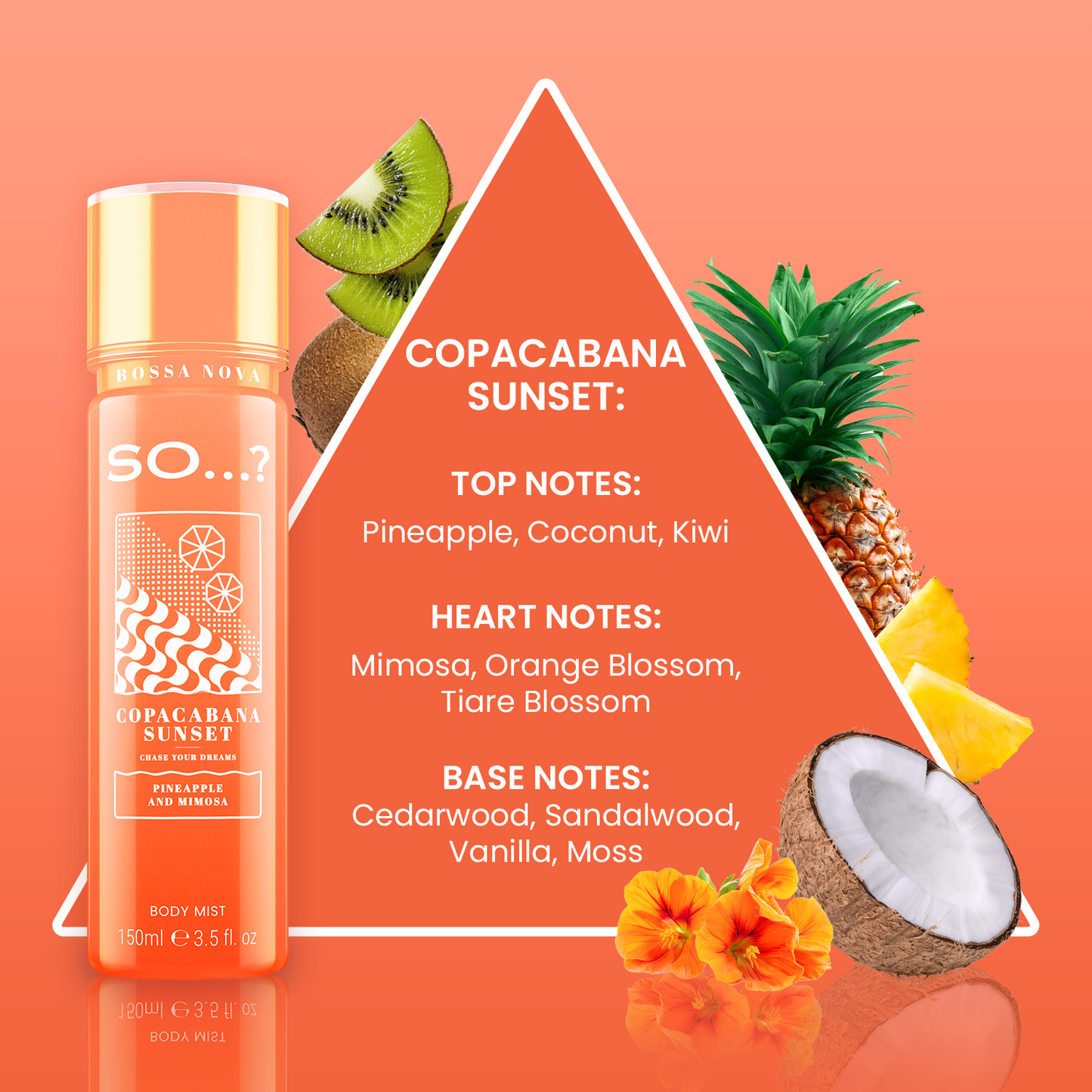 So Bossa Nova Copacabana Sunset body mist 150ml
