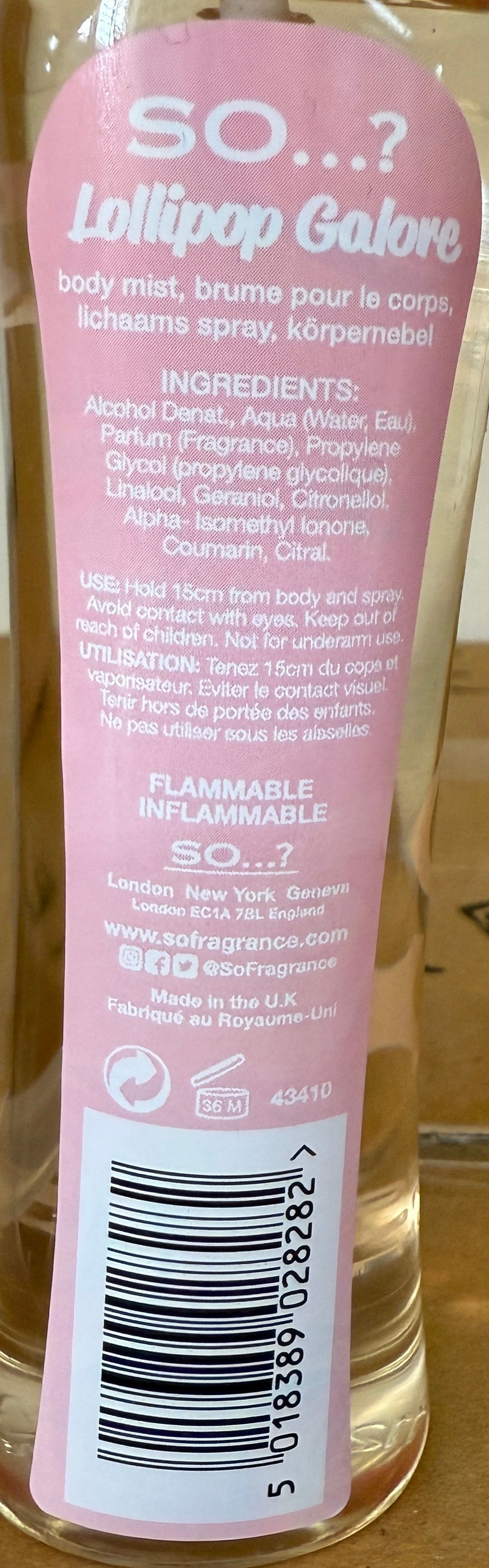 SO...? Body Mist LOLLIPOP GALORE 100ml