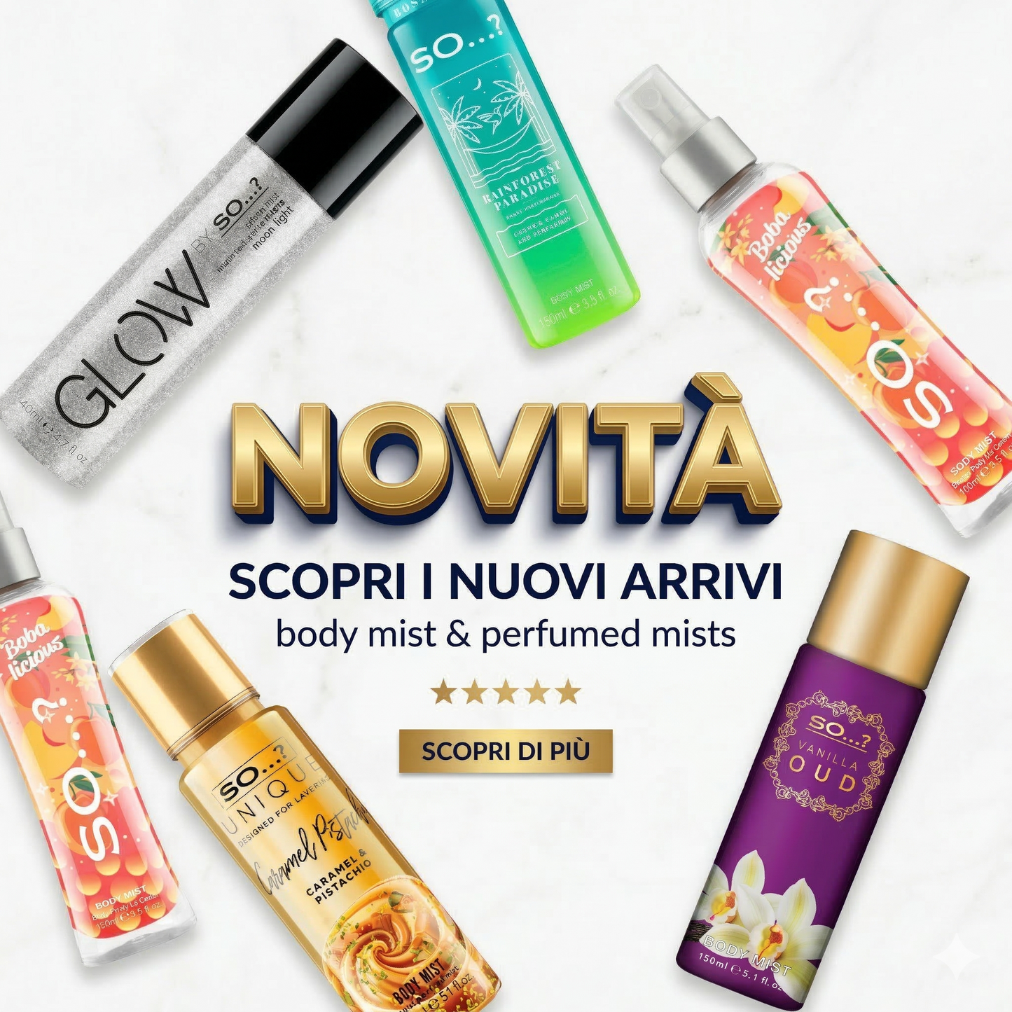 Le novità ed i nuovi arrivi delle acque profumate