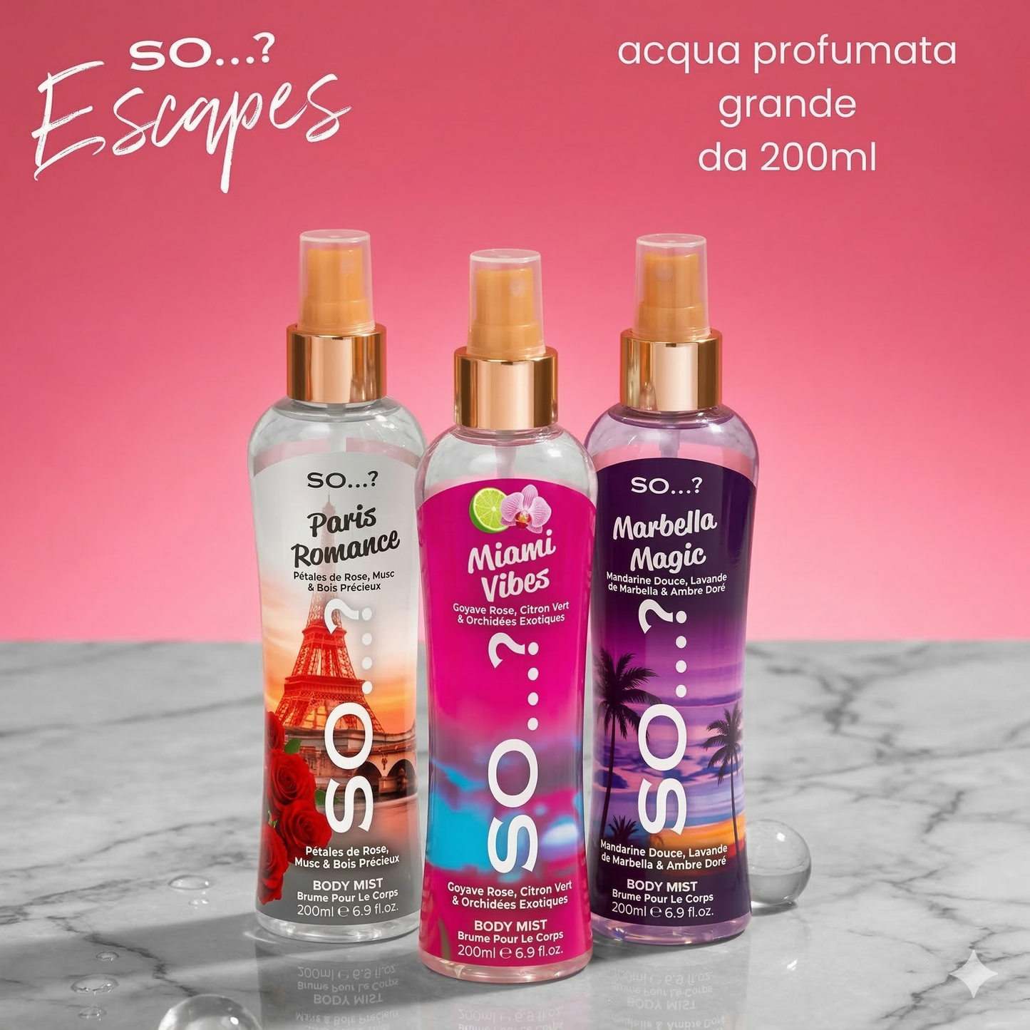 F. SO...? Escapes 200ml - SO...? Fragrance Italia