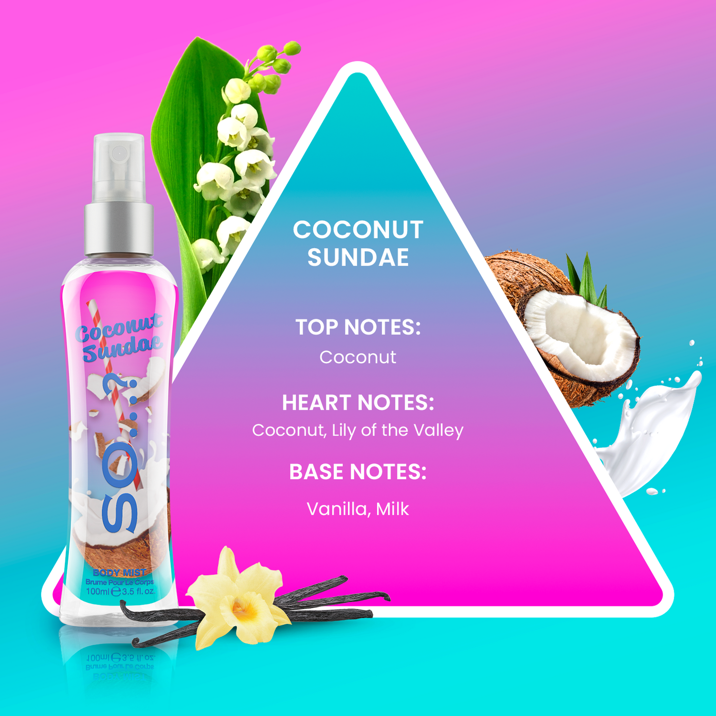 SO...? Body Mist COCONUT SUNDAE 100ml