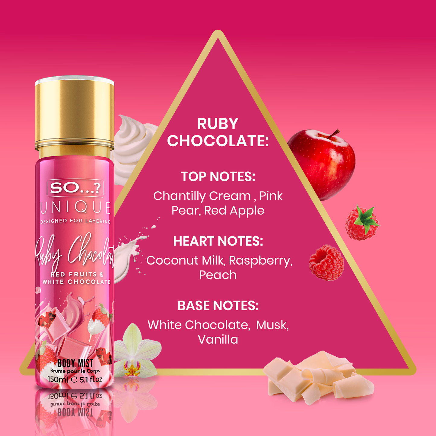 SO...? UNIQUE Ruby Chocolate 150ml