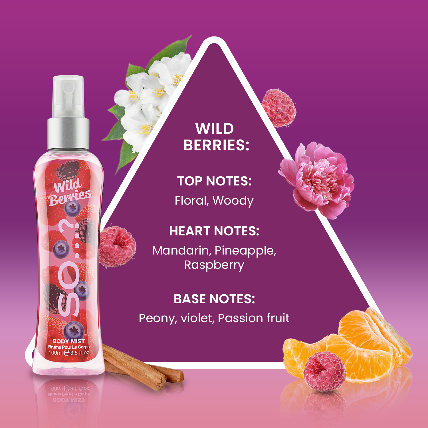 SO Body Mist WILD BERRIES 100ml SO Fragrance Italia SO Body Mist WILD BERRIES 100ml SO Fragrance Italia